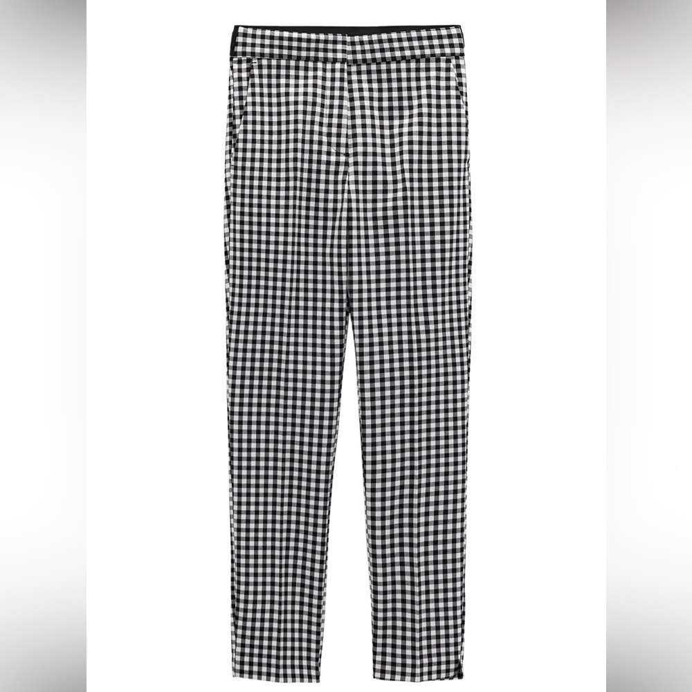 Zara Black and White Checkered Pants